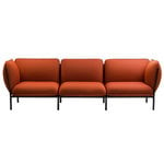 Sofas, Kumo 3-seater sofa with armrests, Canyon, Red