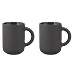 Theo mugs, 2 pcs, black Theo mugs, 2 pcs, black