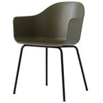 Dining chairs, Harbour chair, olive - black, Black