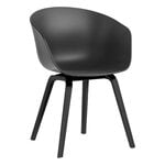 About A Chair AAC22, black lacquered oak - soft black