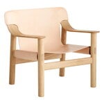 Armchairs & lounge chairs, Bernard lounge chair, oak - natural leather, Natural