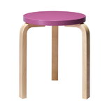 Aalto stool 60, purple - birch Aalto stool 60, purple - birch