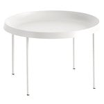 Tavoli da salotto, Tavolino Tulou 55 cm, bianco naturale, Bianco