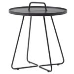 Patio tables, On-the-move table, large, black, Black