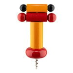 Alessi Twergi ES17 corkscrew, yellow - red - black