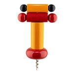 Wine & bar, Sottsass corkscrew, yellow - red - black, Yellow