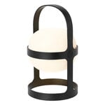Exterior lamps, Soft Spot Solar portable table lamp, 25 cm, black, Black & white