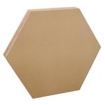 Noteboard hexagon, 41,5 cm, gold