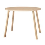 Mouse table, low, lacquered oak