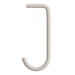 String hooks for metal shelf, 5-pack, beige