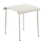 Patio chairs, Aligned side table/stool, off-white, White