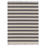 Big stripe rug, melange grey - light sand Big stripe rug, melange grey - light sand