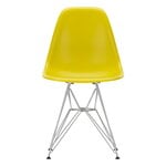 Dining chairs, Eames DSR chair, mustard RE - chrome, Yellow