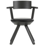 Dining chairs, Rival chair KG002, dark grey/leather, Gray
