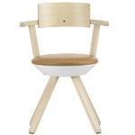 Dining chairs, Rival chair KG002, birch/leather, Natural