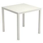 Tables de jardin, Table Nova 80 x 80 cm, blanc mat, Blanc