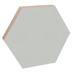 Memory boards, Noteboard hexagon, 41,5 cm, light grey, Grey
