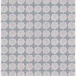 Puketti fabric, grey - white - orange Puketti fabric, grey - white - orange
