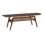 Coffee tables, Surfboard coffee table with shelf, walnut - french cane, Brown