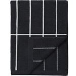 Tiiliskivi bath towel, black - white