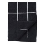 Hand towels & washcloths, Tiiliskivi hand towel, black - white, Black