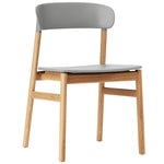 Dining chairs, Herit chair,  oak - grey, Grey