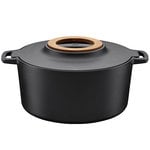 Pots & saucepans, Norden cast iron casserole 6 L, Black