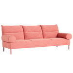 Sofas, Pandarine 3-seater, cylindrical, maroon red - Raas 562, Red