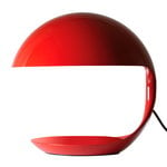 Martinelli Luce Cobra table lamp, 50 years, red
