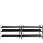 Shelving units, Compile shelf, Configuration 6, black, Black