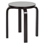 Aalto stool E60, lacquered black