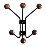 Wall coat racks, Bill coat rack, XS, black - walnut stained ash, Black