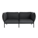 Sofas, Kumo 2-seater sofa with armrests, Graphite, Gray