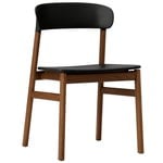 Herit chair,  smoked oak - black