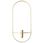 POV Oval candleholder, brass POV Oval candleholder, brass