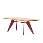 Tavoli da pranzo, EM Table 200 x 90 cm, oak - Japanese red, Naturale