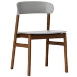 Dining chairs, Herit chair,  smoked oak - grey, Gray