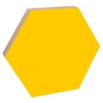 Memory boards, Noteboard hexagon, 52,5 cm, yellow, Yellow