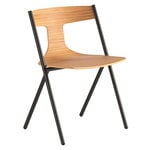 Viccarbe Quadra chair, black - matt oak