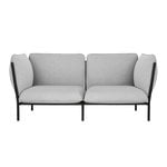 Sofas, Kumo 2-seater sofa with armrests, Porcelain, Gray