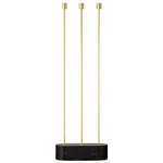 Grasil floor candleholder, black/gold Grasil floor candleholder, black/gold