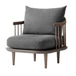 Armchairs & lounge chairs, Fly SC10 lounge chair, smoked oak - Hot Madison 093, Grey