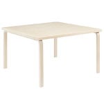 Ruokapöydät, Aalto pöytä 84, 120 x 120 cm, koivu, Luonnonvärinen
