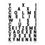 MA1543-M10 poster, white MA1543-M10 poster, white