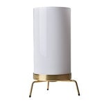 Lighting, PM-02 table lamp, opal - brass, Gold