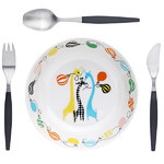 Set piatto e posate Focus De Luxe Junior, 4 pz Set piatto e posate Focus De Luxe Junior, 4 pz