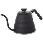Kaffee- und Teekannen, Filterkaffeekanne Hario V60 Buono 1,2 l, mattschwarz, Schwarz