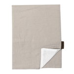 Langø Pillowcase, linen, sand - white