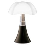 Pipistrello Medium table lamp, dimmable, dark brown