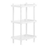 Bookcases, Block shelf unit, white, White